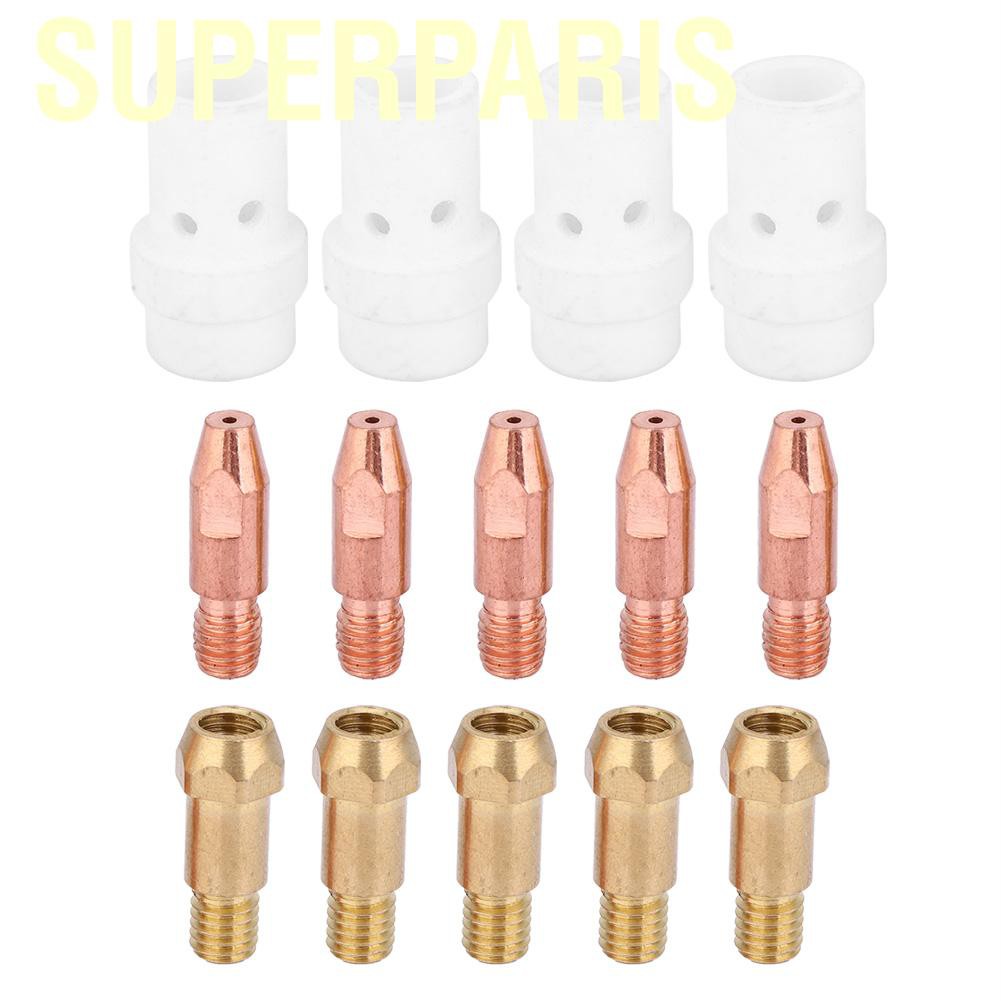 Set 14 Đầu Gắn Khuếch Tán Khí Gas Dành Cho Đèn Hàn Binzel 36kd Mig