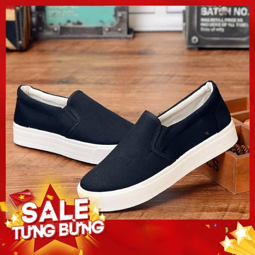 Giày Nữ Vải Slip ON Độn Đế BÁNH MÌ 3.5CM G1701 (Thời Trang Sỉ HCM)