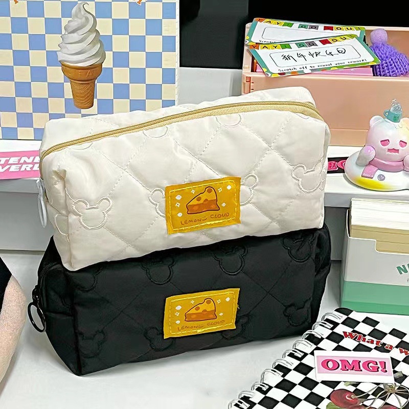 Túi Đựng Bút Mềm Sức Chứa Lớn Phong Cách Hàn Quốc Cho Học Sinh