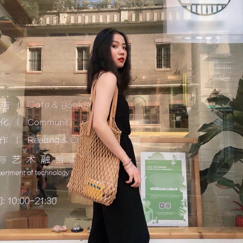 Túi Lưới Đi Biển Phong Cách Hàn Quốc