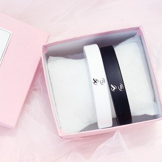 Vòng tay silicon Ulzzang Yes No MS003