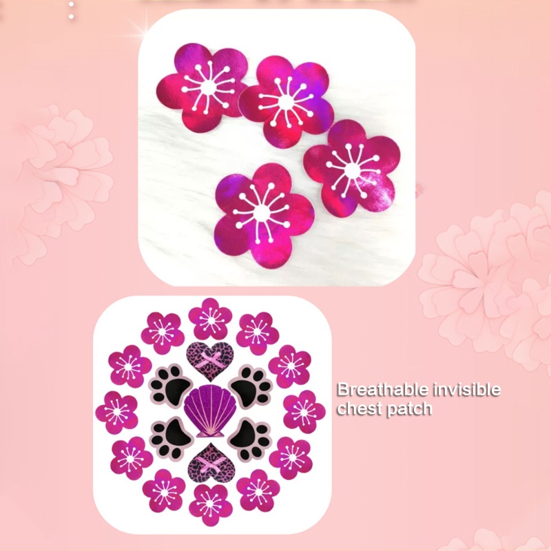 Miếng Dán Ngực Vô Hình Họa Tiết Hoa YOUYO