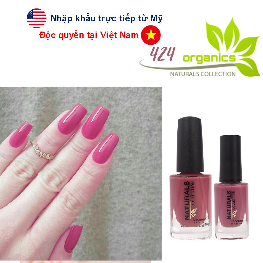 [Chính Hãng] Sơn móng tay Organic màu hồng trà 424