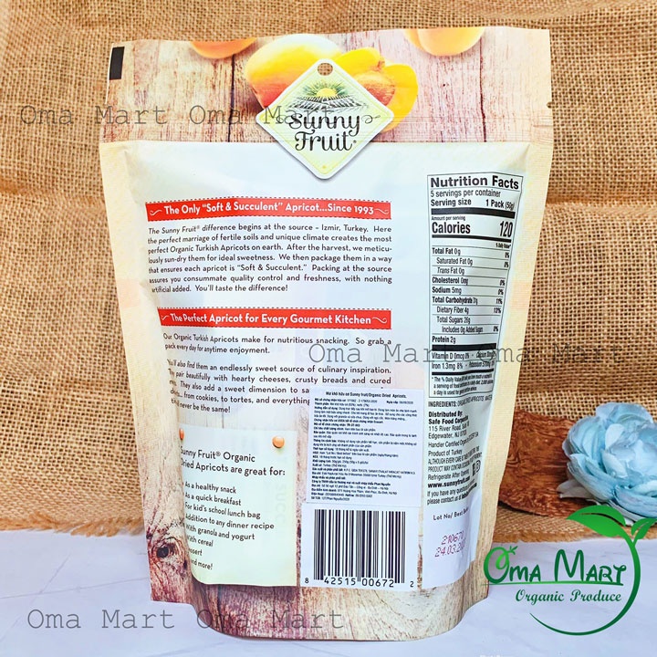 Mơ khô hữu cơ Sunny Fruit 250g