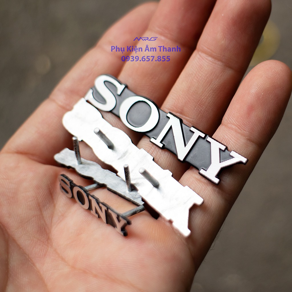 Tem Logo Sony Nhôm Dán Tivi Dán Loa  - MrG