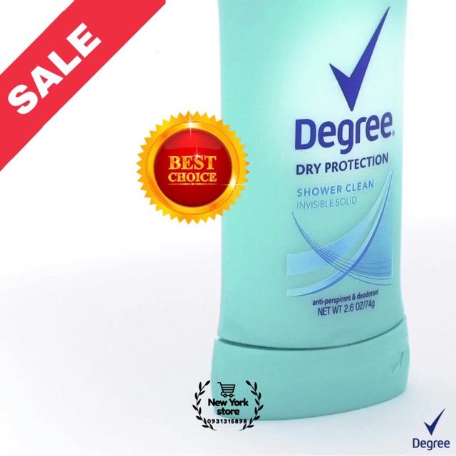 (Có bill USA) Sáp khử mùi nữ Degree Shower Clean 74g, date 8-22 | BigBuy360 - bigbuy360.vn