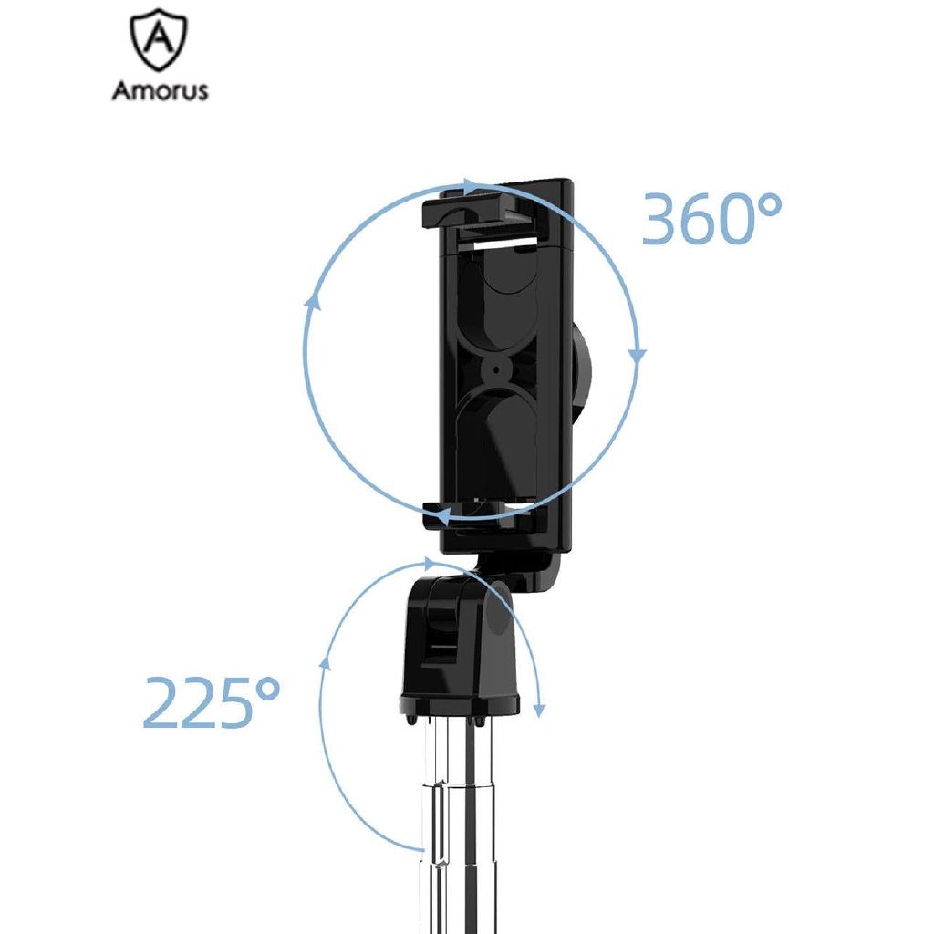 Chân đứng Tripod chụp ảnh Amorus K10 hỗ trợ kết nối Bluetooth và hẹn giờ chuyên dụng | BigBuy360 - bigbuy360.vn