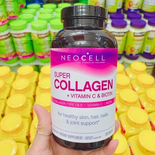 Viên uống Collagen lựu Neocell Mỹ Super Collagen Vitamin C Biotin 360 viên [Hàng chuẩn bay air]