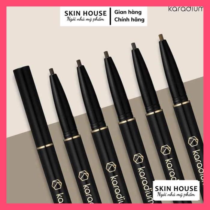 Chì Kẻ Mày Karadium Hàn Quốc 2 Đầu Flat Eyebrow Pencil 0.3g