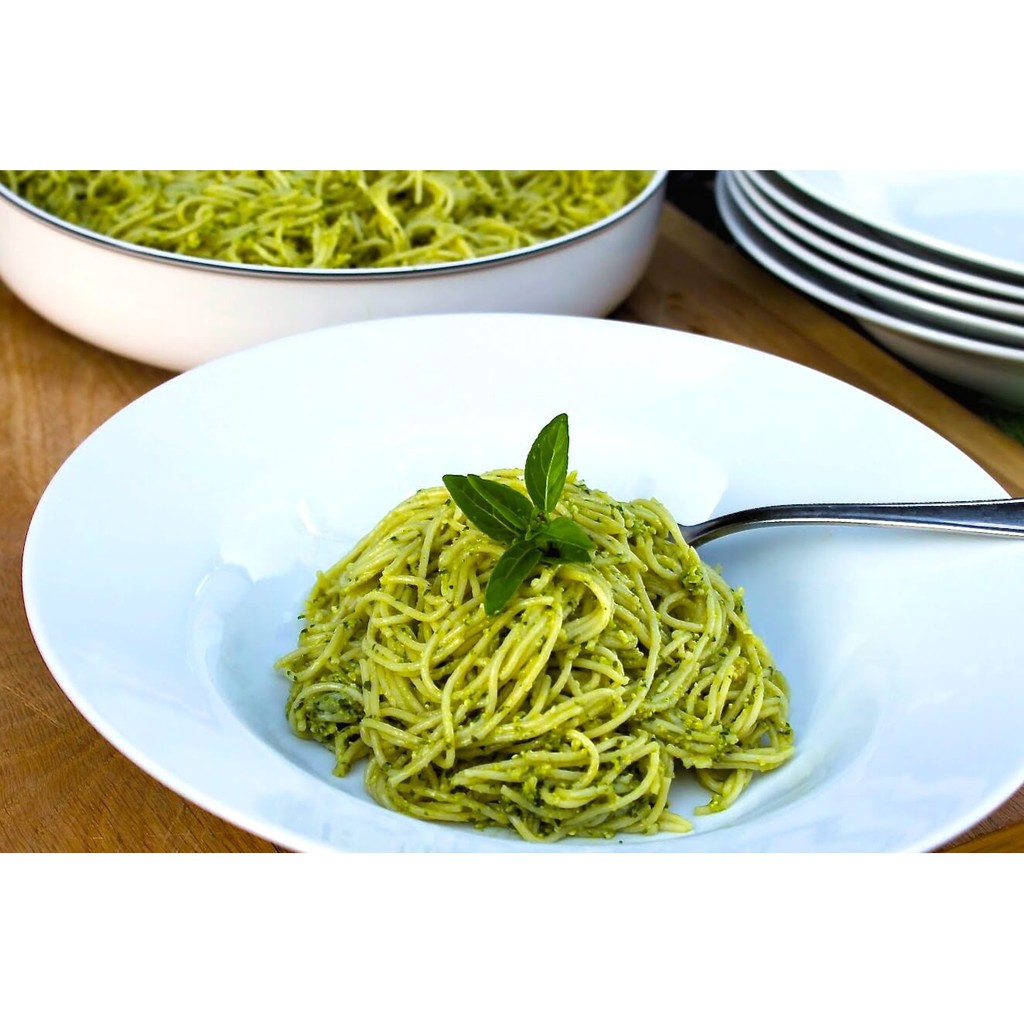 MỲ Ý SỐT KEM VỚI PESTO SỐT