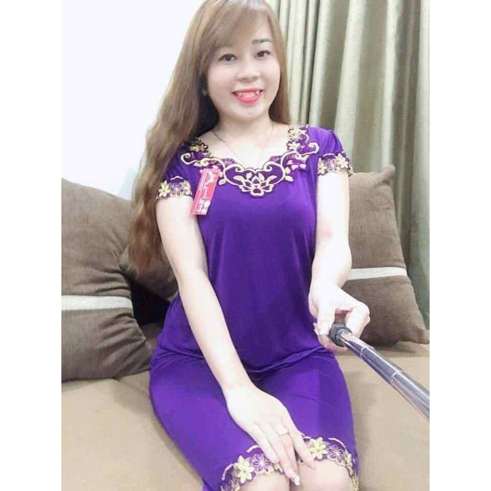 Bộ Mặc Nhà Nữ Thun Lạnh 💖FREE SHIP💖 Đồ Bộ Nữ Có Tay Quần Lững 40-75kg