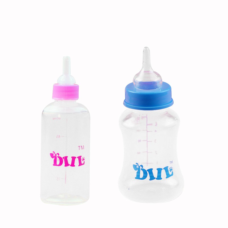 bình ti sữa cho chó mèo con cloại 60ml -150ml kèm cọ rửa bình