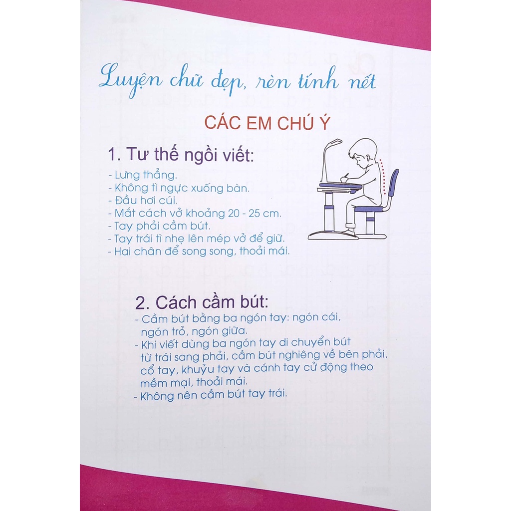 Sách Bé Chuẩn Bị Vào Lớp 1 - Vở Tập Viết Chữ Cái Viết Thường