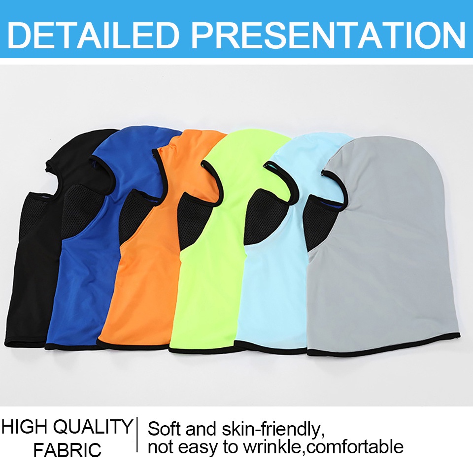 Vỏ Trùm Mặt Bằng Lụa Lạnh Chống Nắng Cho Hoạt Động Ngoài Trời