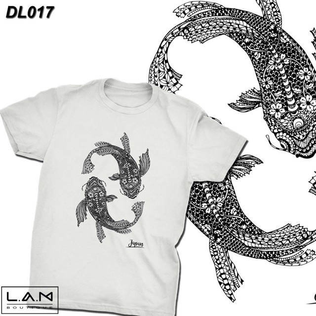 Áo thun cá chép 3D có size lớn