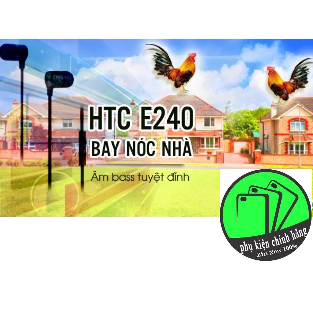 Tai nghe HTC E240 với Beats Audio Zin máy – Bass mạnh, chât âm vượt trên tất cả