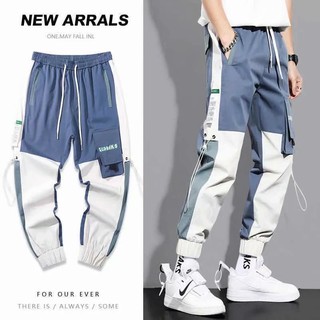 Quần lưng thun phối túi hộp thời trang Hàn Quốc dành cho nam cỡ S-3XL