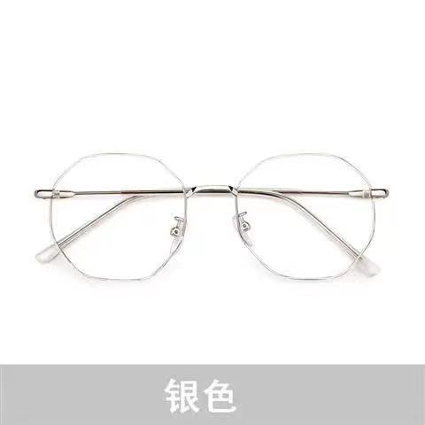 Kính Cận Thị 1.0 ~ - 6.0 /kính cận có độ 1.0 ~ - 6.0  Phiên Bản Hàn Quốc Bằng Polygonal Chống Ánh Sáng Xanh Cho Nữ Sinh kính gọng vuông nữ
