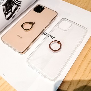 Ốp Điện Thoại TPU Mềm Trong Suốt Có Vòng Đỡ Cho iPhone13 12 11 Xsmax 8plus 7P i6s SE3 SE2020 14Pro