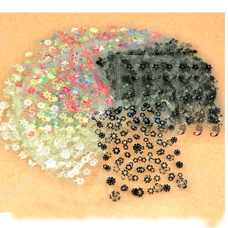 Set 50 miếng sticker nhiều họa tiết dùng trang trí móng tay