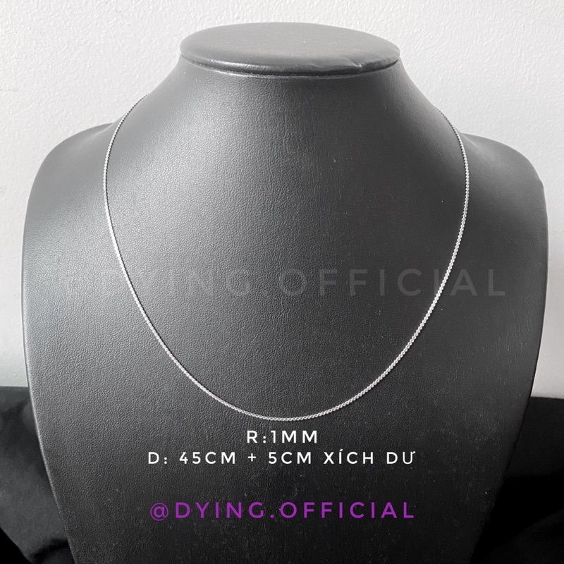 Dây Chuyền Mảnh 1MM - Thép Titan KHÔNG RỈ