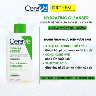 Sữa Rửa Mặt Cerave Da Khô & Da Thường 236ml