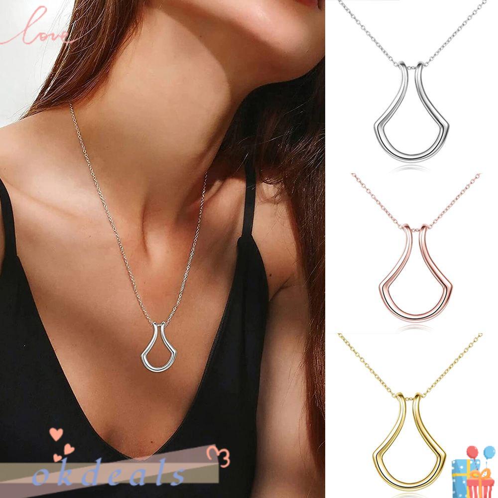 Dây Chuyền Mặt Chữ U Thời Trang|Vòng Cổ Choker Thép Không Gỉ Quyến Rũ