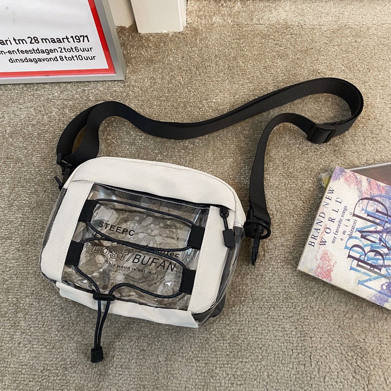 Túi Đeo Chéo Vai Đựng Điện Thoại Bằng PVC Trong Suốt 022 Thời Trang Dành Cho Học Sinh Nam