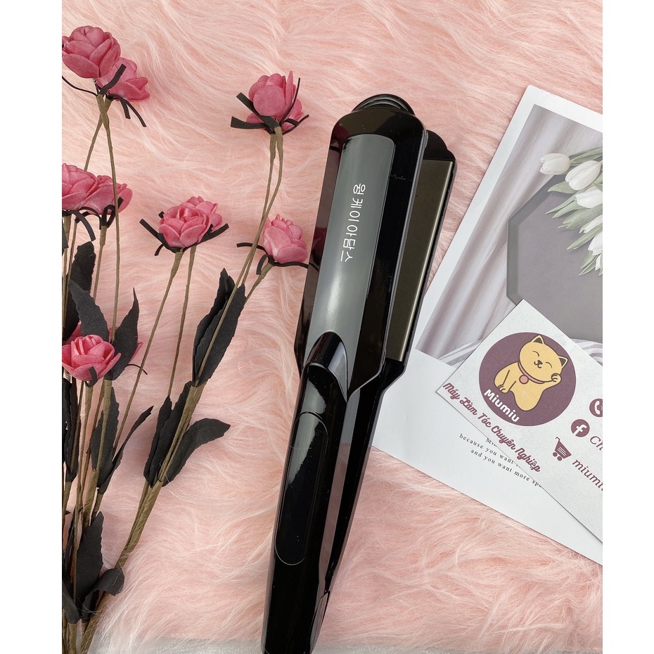 Máy duỗi tóc là tóc Hàn Quốc bản to mượt tóc màn led hiện nhiệt dành cho salon