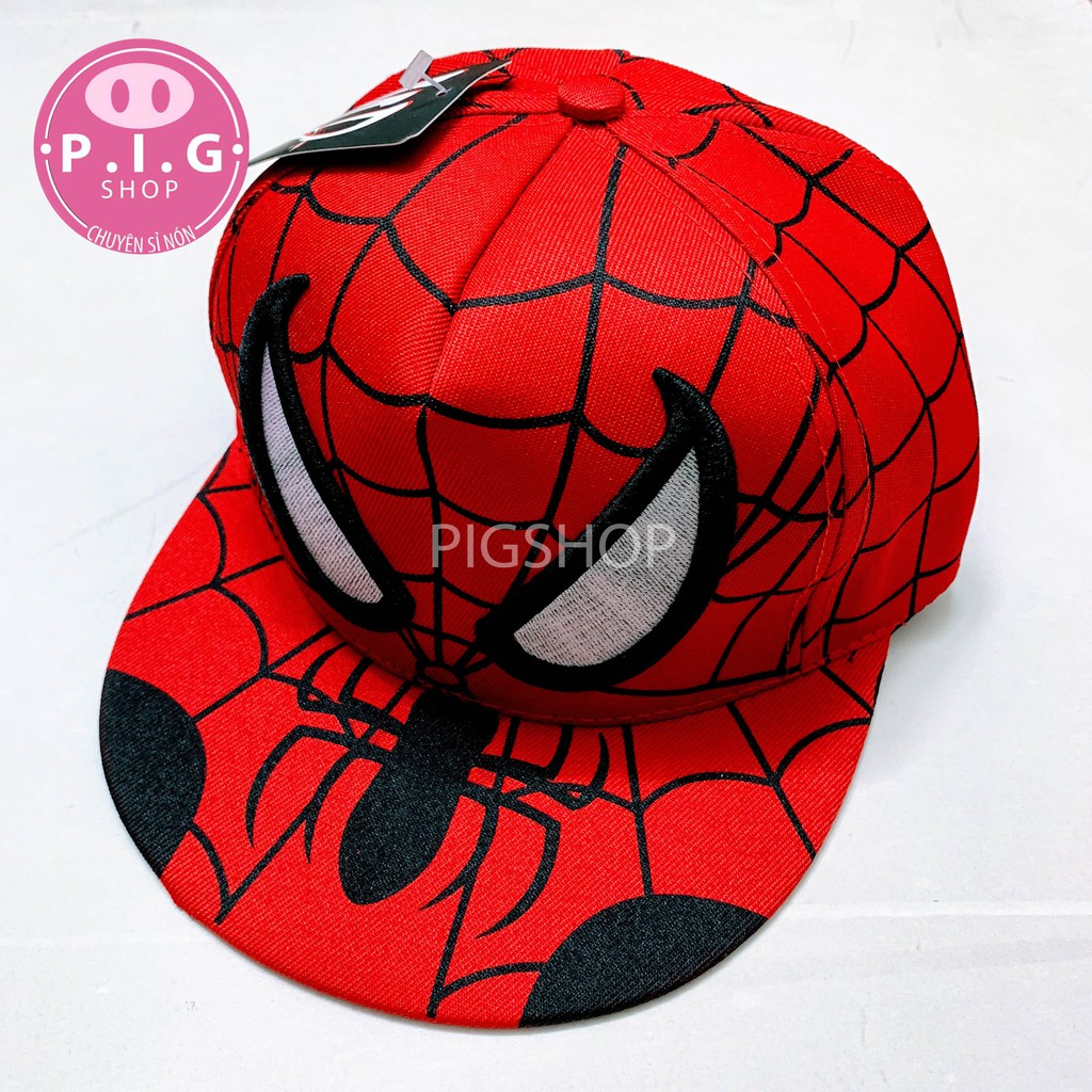 Nón hiphop snapback Spider-man cho bé trai 2-6 tuổi