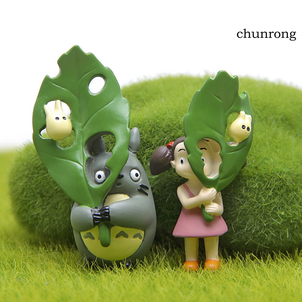 Cr-set 2 Mô Hình Nhân Vật Anime Ghibli Totoros Mei Leaf Action Vui Nhộn Trang Trí Sưu Tập