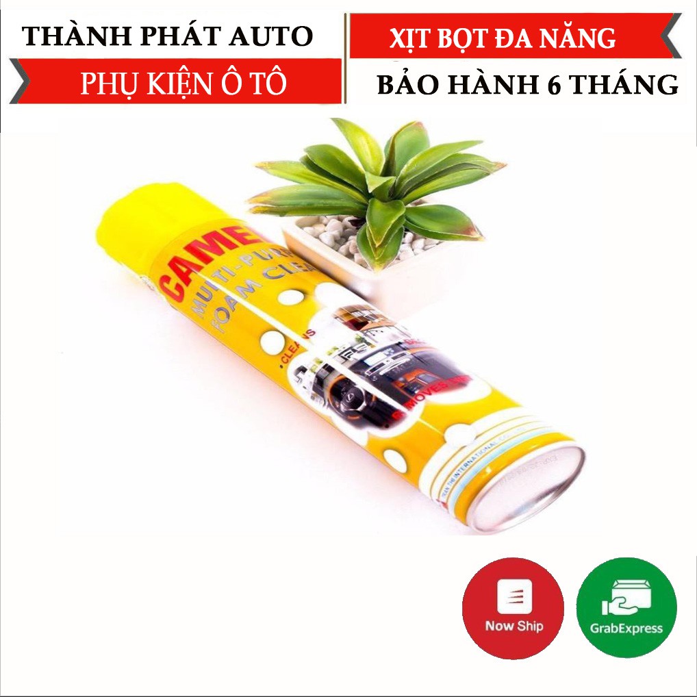 Chai Xịt Bọt Đa Năng Vệ SinhXỊT SIÊU SẠCHGhế Da Nội Thất Ô Tô Foam Cleaner  hương chanh,lau siêu sạch,không ố d