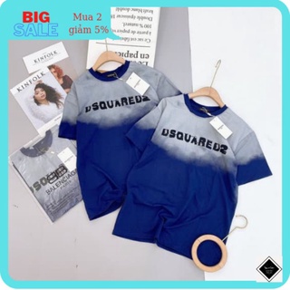 Áo thun ❤️FREESHIP❤️áo phông túi zip loại 1 from chuẩn freesize - loang xanh +kèm hình thật.