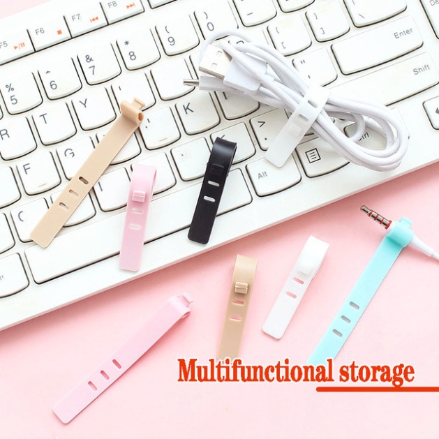 Dụng cụ quấn cáp sạc dây tai nghe usb bằng silicon tiện dụng SIGO