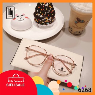  Gọng Kính Cận Tròn Cao Cấp 6268 - Gọng Kính Mắt Lily 