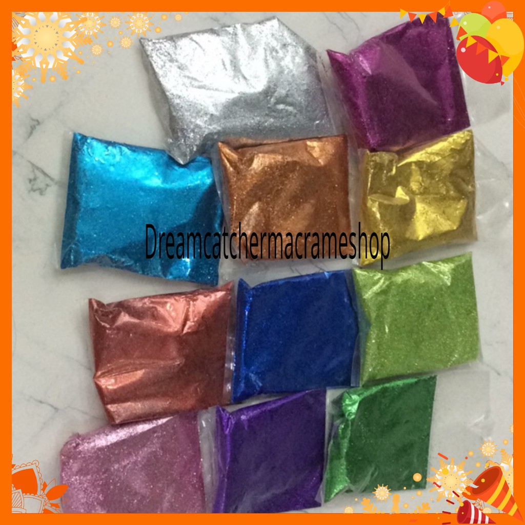 bột kim tuyến nhiều màu