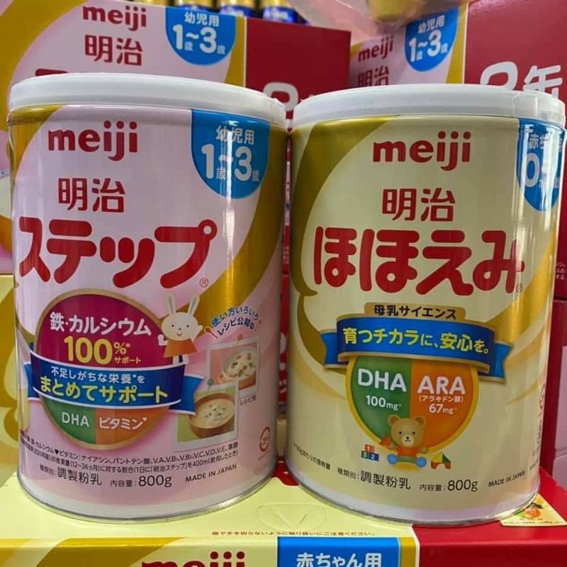 [MẪU MỚI] SỮA MEIJI LON NỘI ĐỊA NHẬT (0-1Y), (1-3Y) 800G