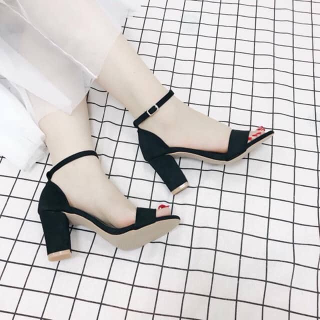 GIày Cao Gót Nữ 5 Phân Da Lộn Đi Êm Chân - MS 052