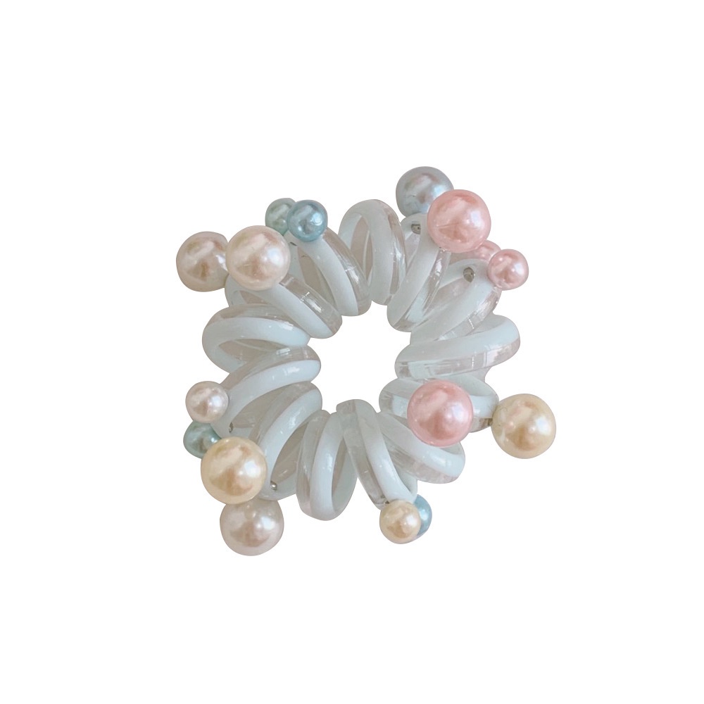 Dây buộc tóc cao su đính ngọc trai giả thời trang dành cho nữ