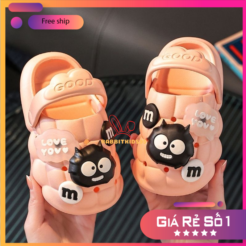 Dép sục cross cho bé full charm,sục cross cho bé hàng Quảng Châu