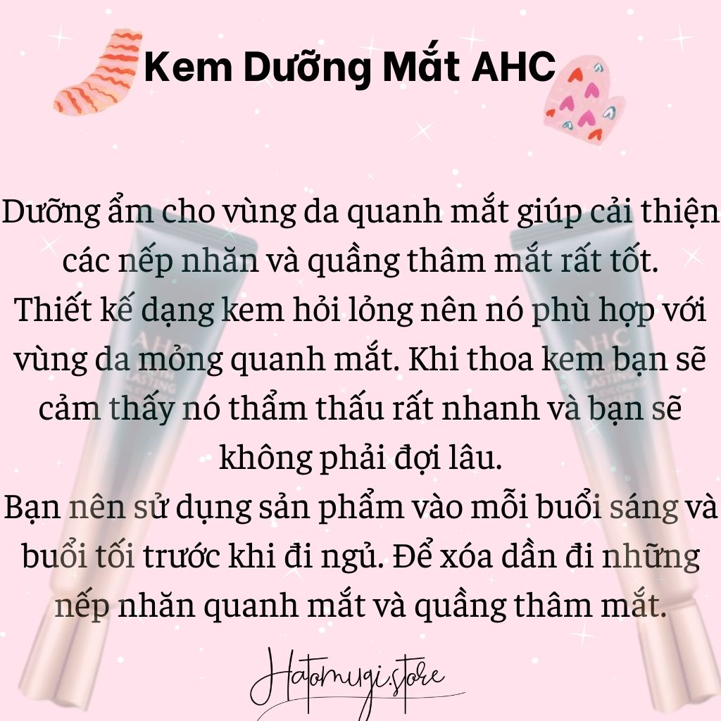 (Auth 100%) Kem mắt AHC Youth Lasting Real Eye Cream - Fullsize (30ml) &amp; Minisize (12ml)