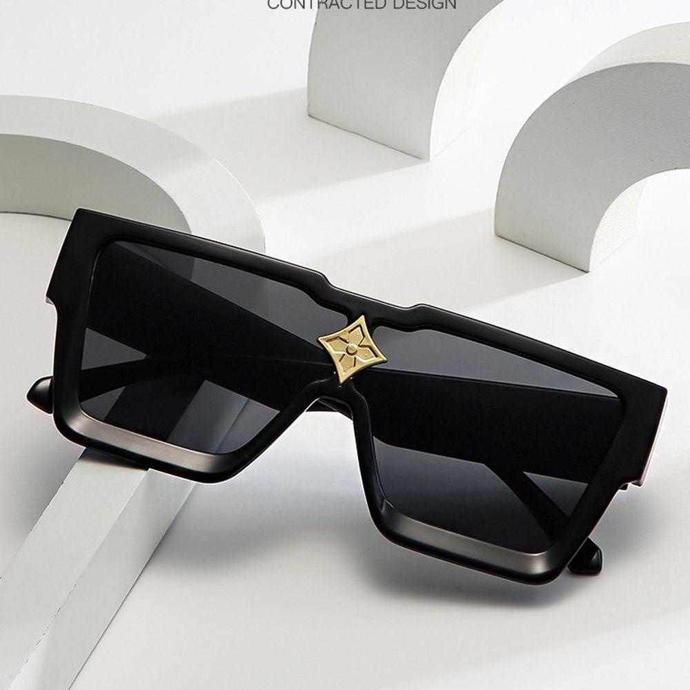 JARRED Kính Mát Chống Tia UV Gọng Lớn Trang Trí Ngôi Sao Phong Cách Đường Phố Đơn Giản Cho Nữ