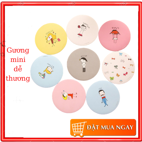 Gương mini dễ thương nhỏ gọn