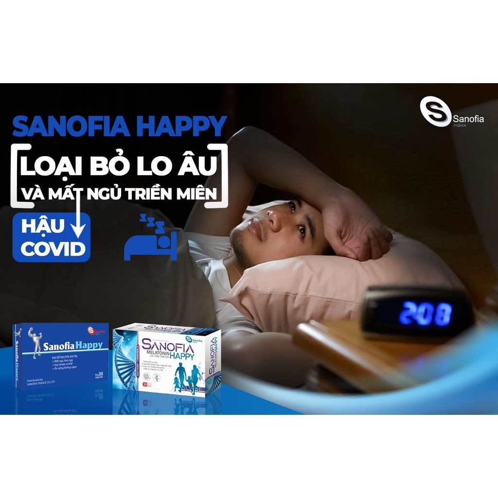 Viên Uống Sanofia Happy Giải Pháp Hàng Đầu Cho Bạn Có Giấc Ngủ Ngon Và Sâu Hơn - NT076