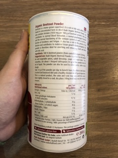 Bột củ dền hữu cơ Raab (250g)