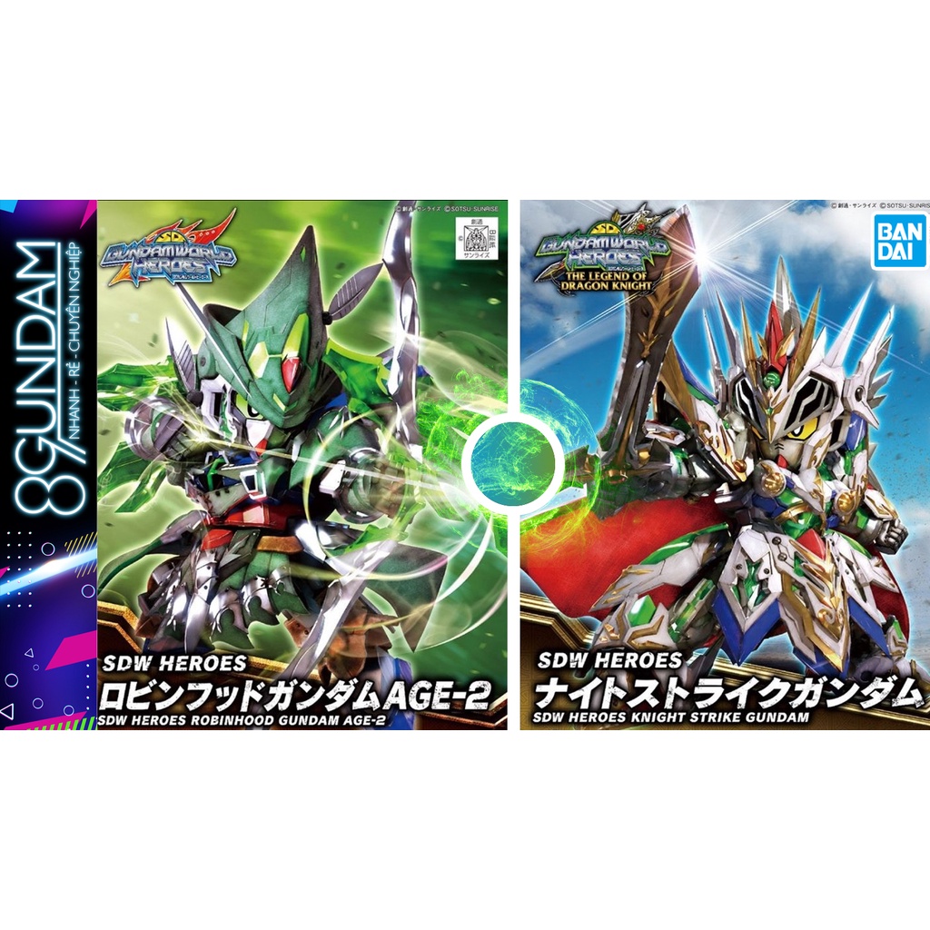 Mô Hình Lắp Ráp Gundam SD World Heroes Knight Strike Robinhood Age-2 SDW SDWH