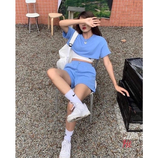 Sét ba món croptop simple HT12