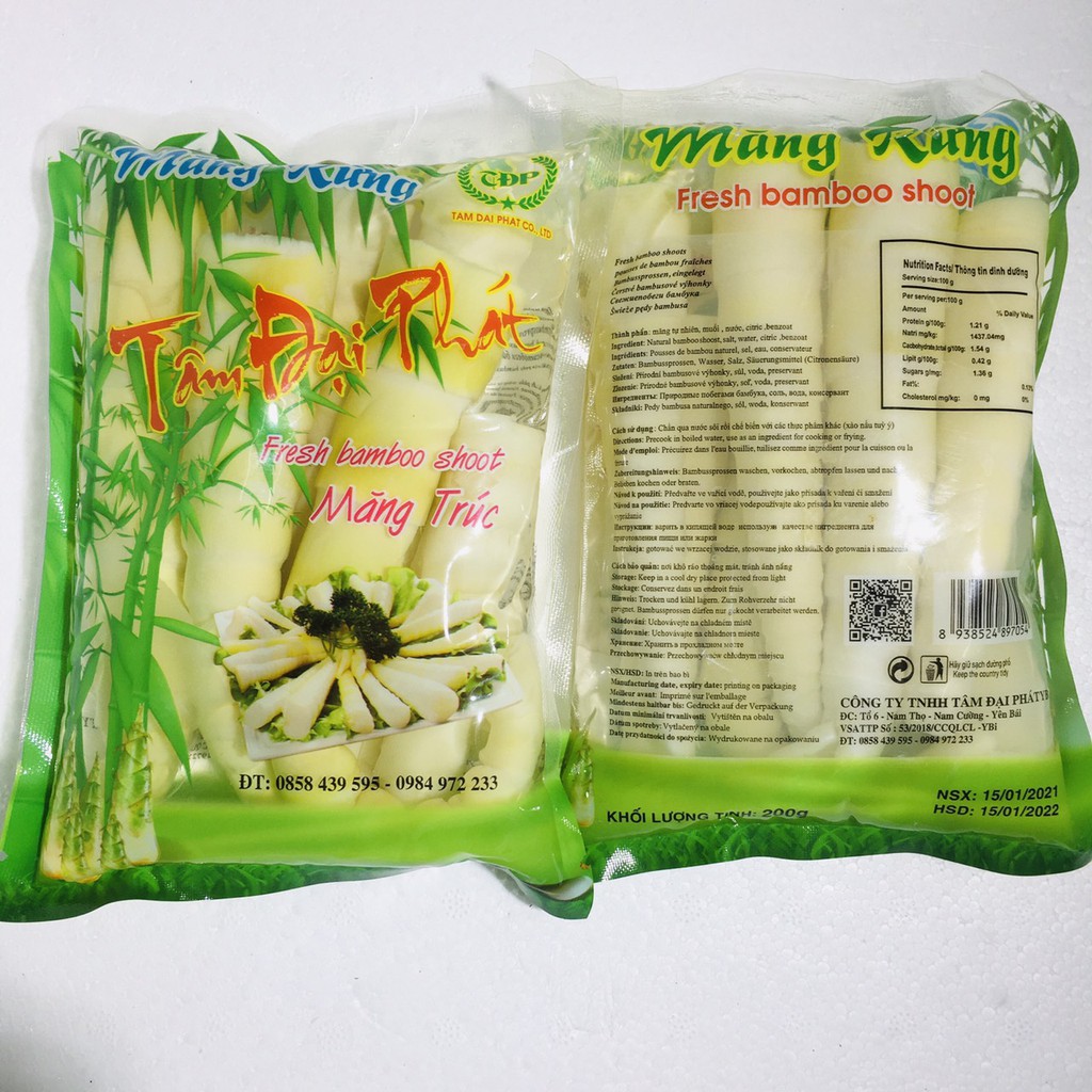 Măng trúc nhỡ Tâm Đại Phát đặc sản Tây Bắc