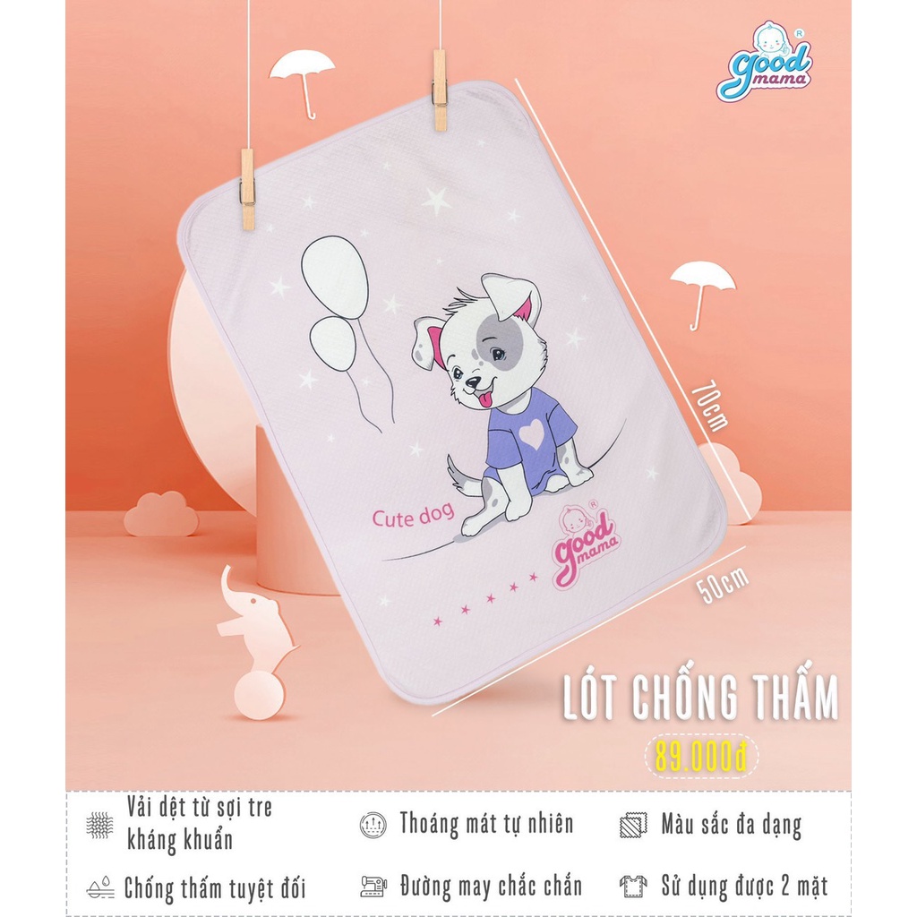 Miếng lót 4D Goodmama siêu chống thấm hàng chĩnh hãng cho bé