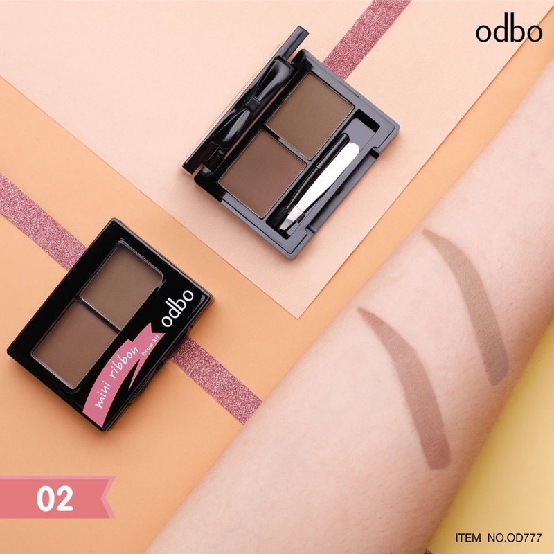 Phấn Kẻ Mày ODBO Mini Ribbon Brow Kit Eyebrow OD777 Thái Lan